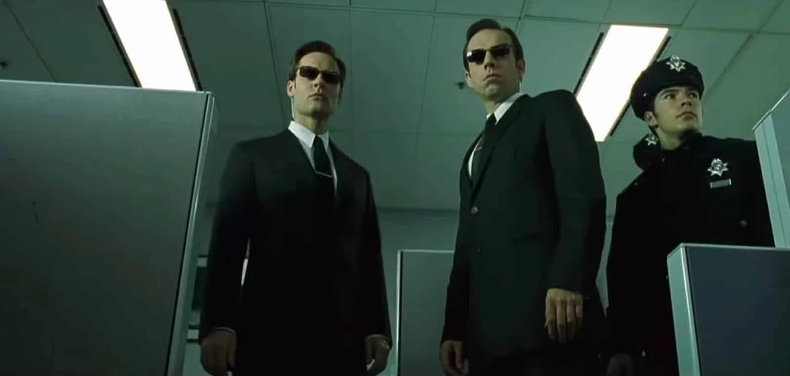 Low angle shots from The Matrix